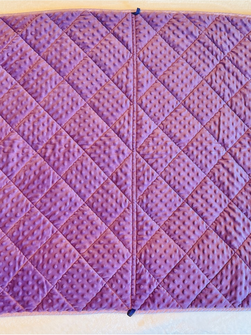 MAXTID Kids Weighted Blanket 3 lb 36x48 Purple Minky Cotton